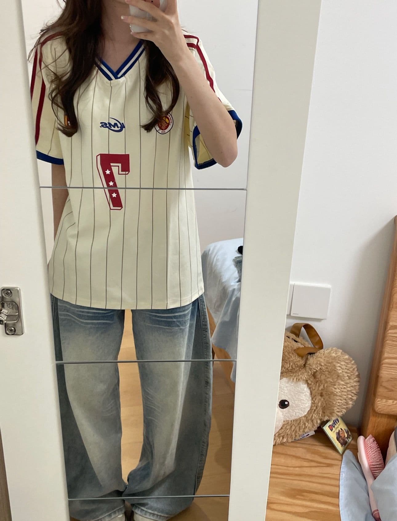 순면 220 그램 반팔 티셔츠 여성 상세 이미지 6