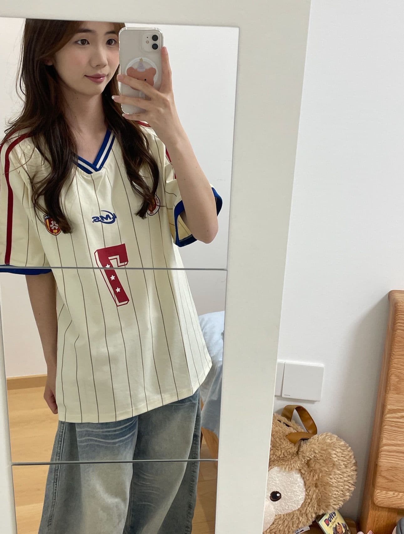 순면 220 그램 반팔 티셔츠 여성 상세 이미지 8