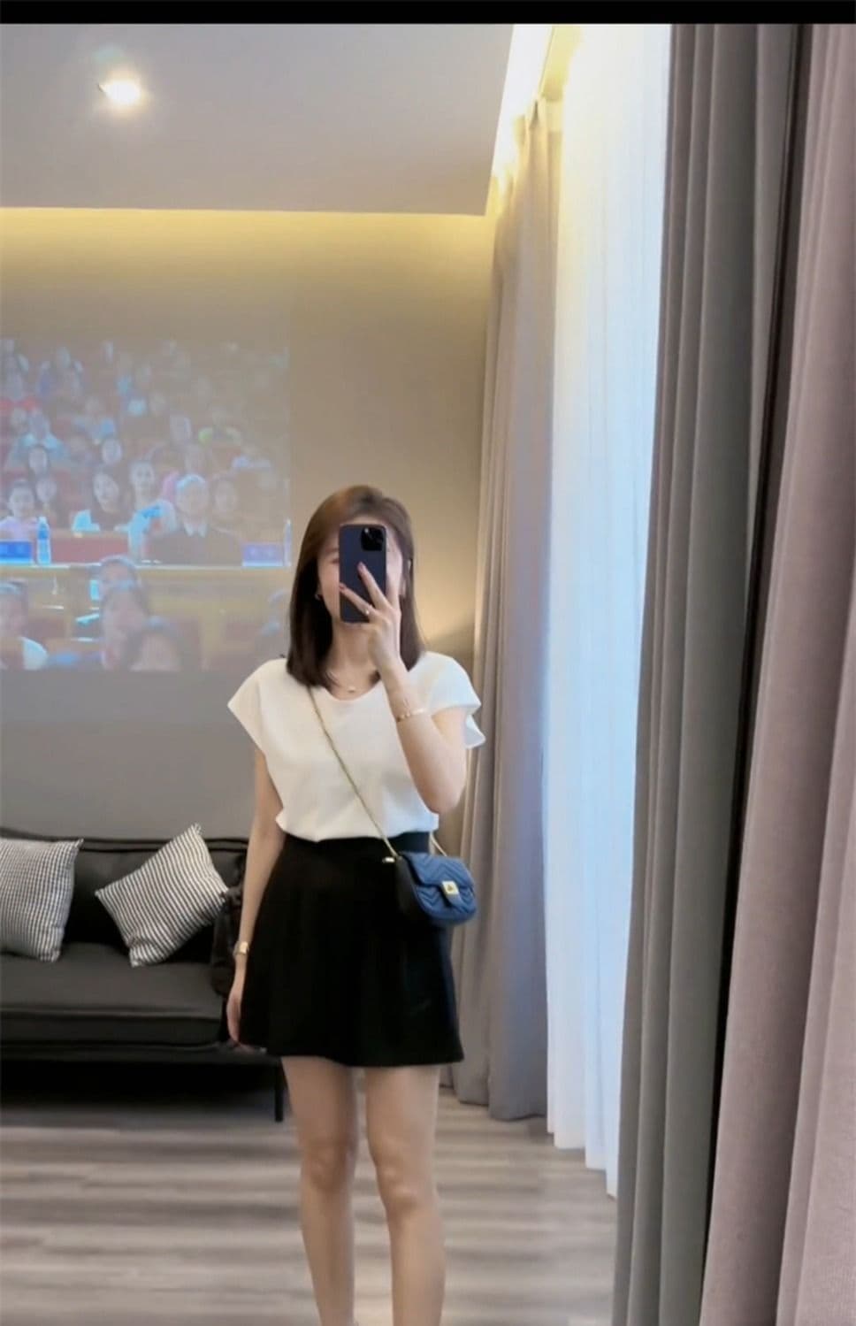 캐주얼 패션 세트 여성 여름 새로운 미니멀리즘 다용도 반팔 티셔츠 반바지 투피스 세트 이미지 3