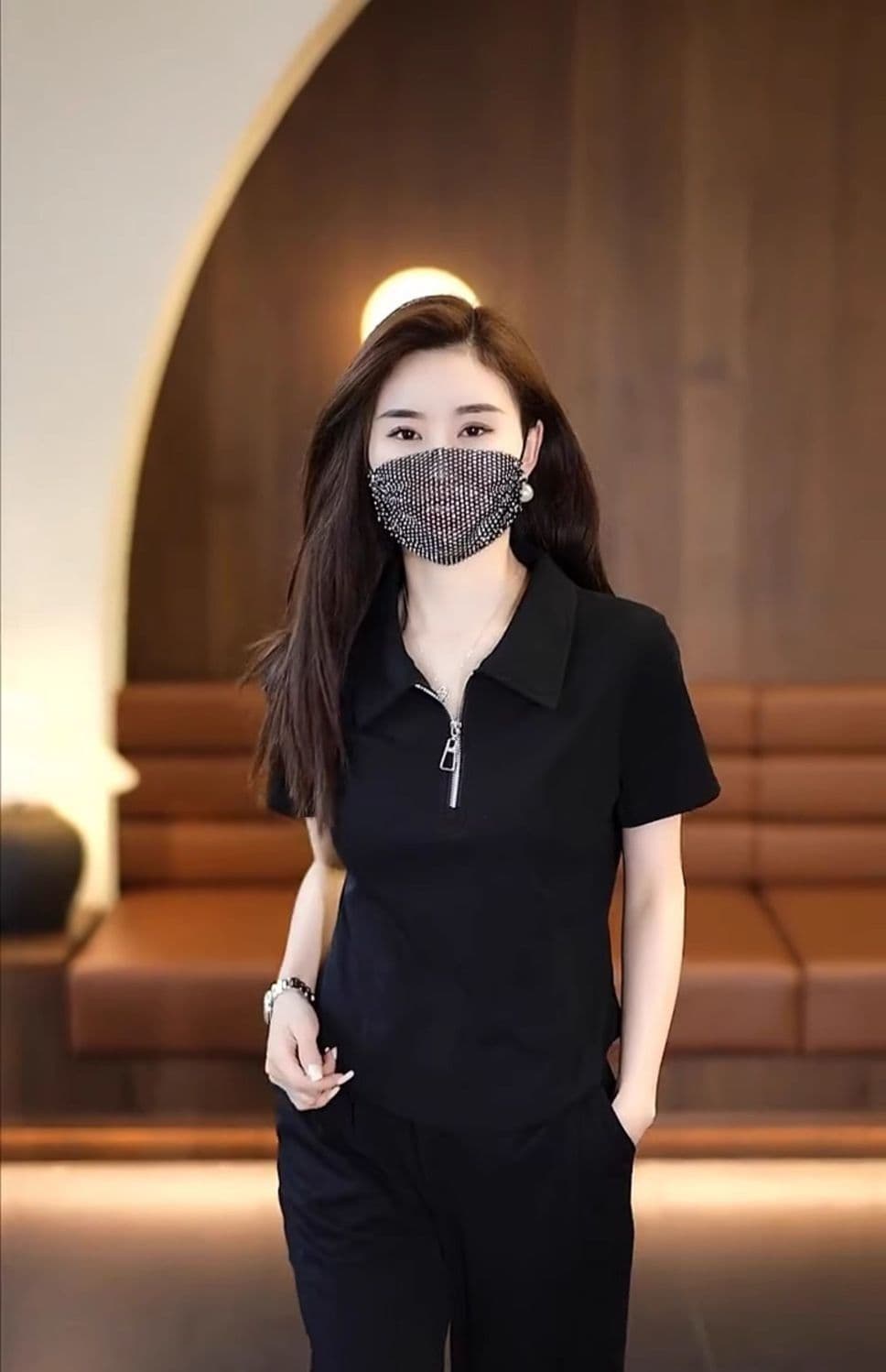 패션 운동복 세트 여성 2026 여름 새로운 외국 가스 연령 감소 캐주얼 와이드 레그 팬츠 투피스 세트 상세 이미지 6