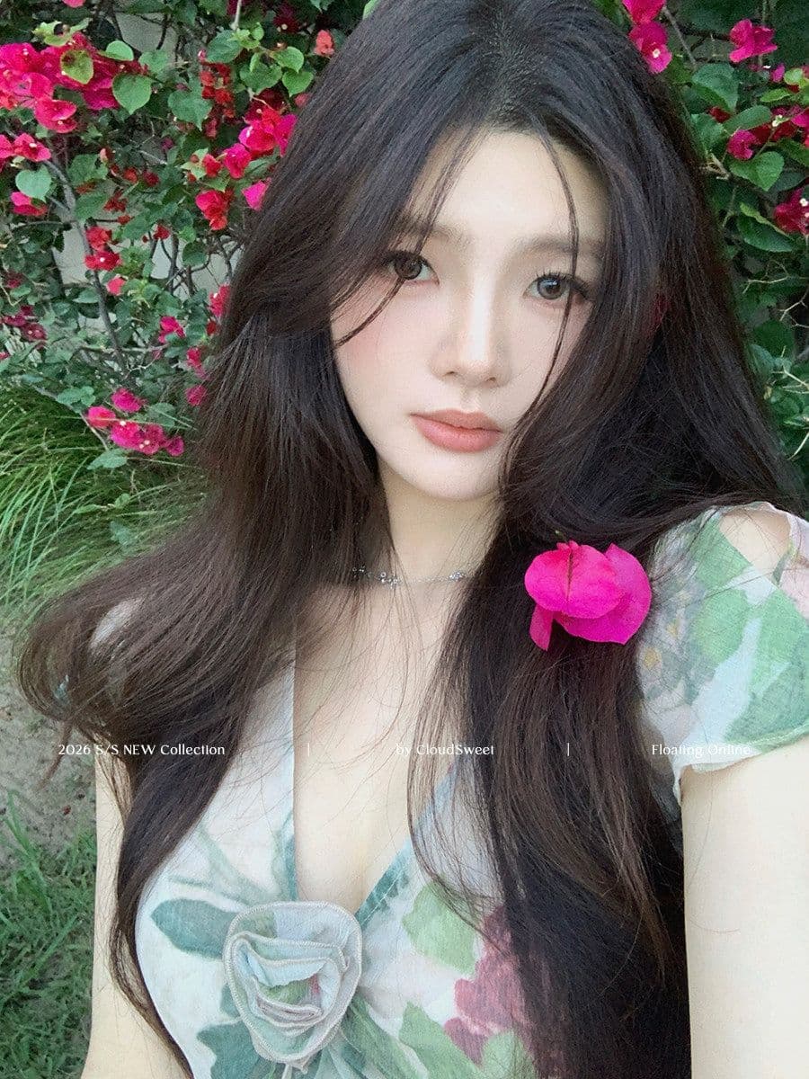 ava 프랑스식 레트로 V넥 작은 날다 소매 몸매 가꾸기 드레스 실크 비스듬한 자르다 피하다. 트위스트 크레이프 롱 스커트 이미지 4