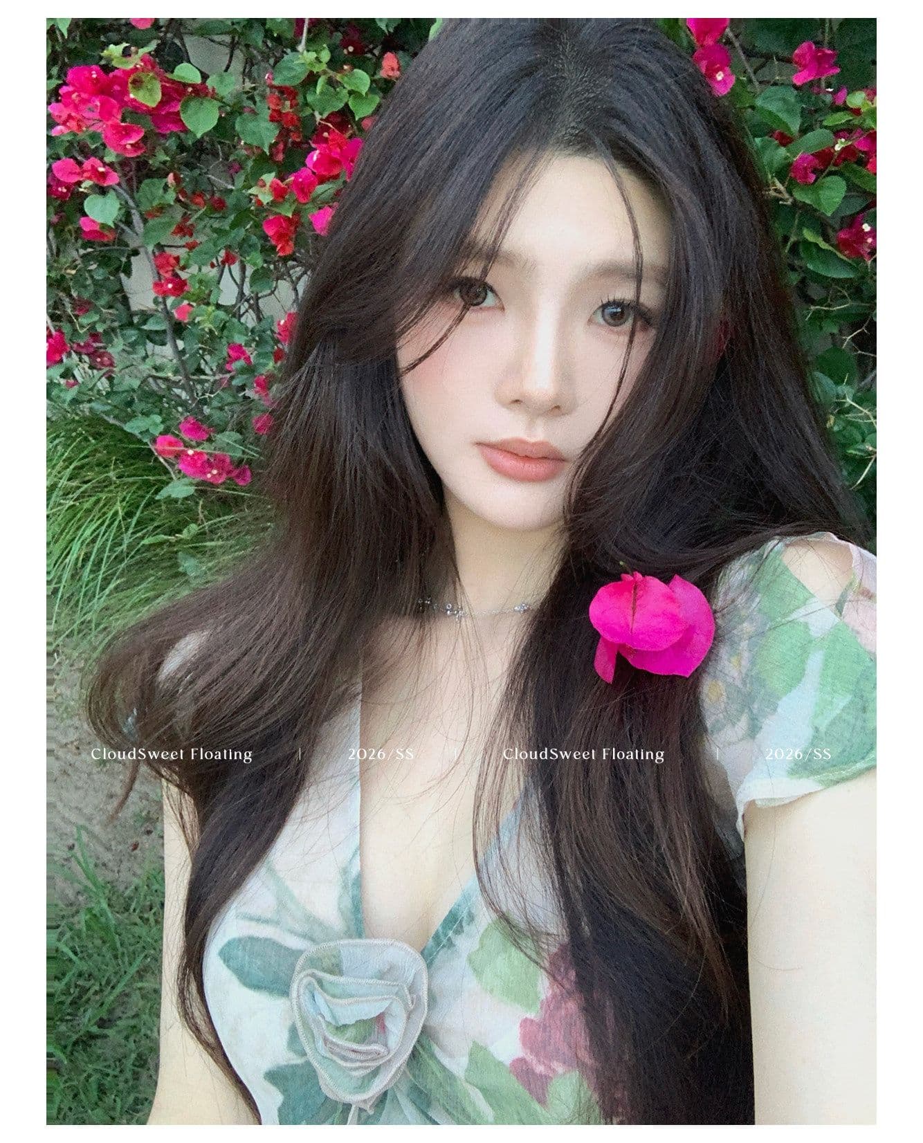 ava 프랑스식 레트로 V넥 작은 날다 소매 몸매 가꾸기 드레스 실크 비스듬한 자르다 피하다. 트위스트 크레이프 롱 스커트 상세 이미지 14