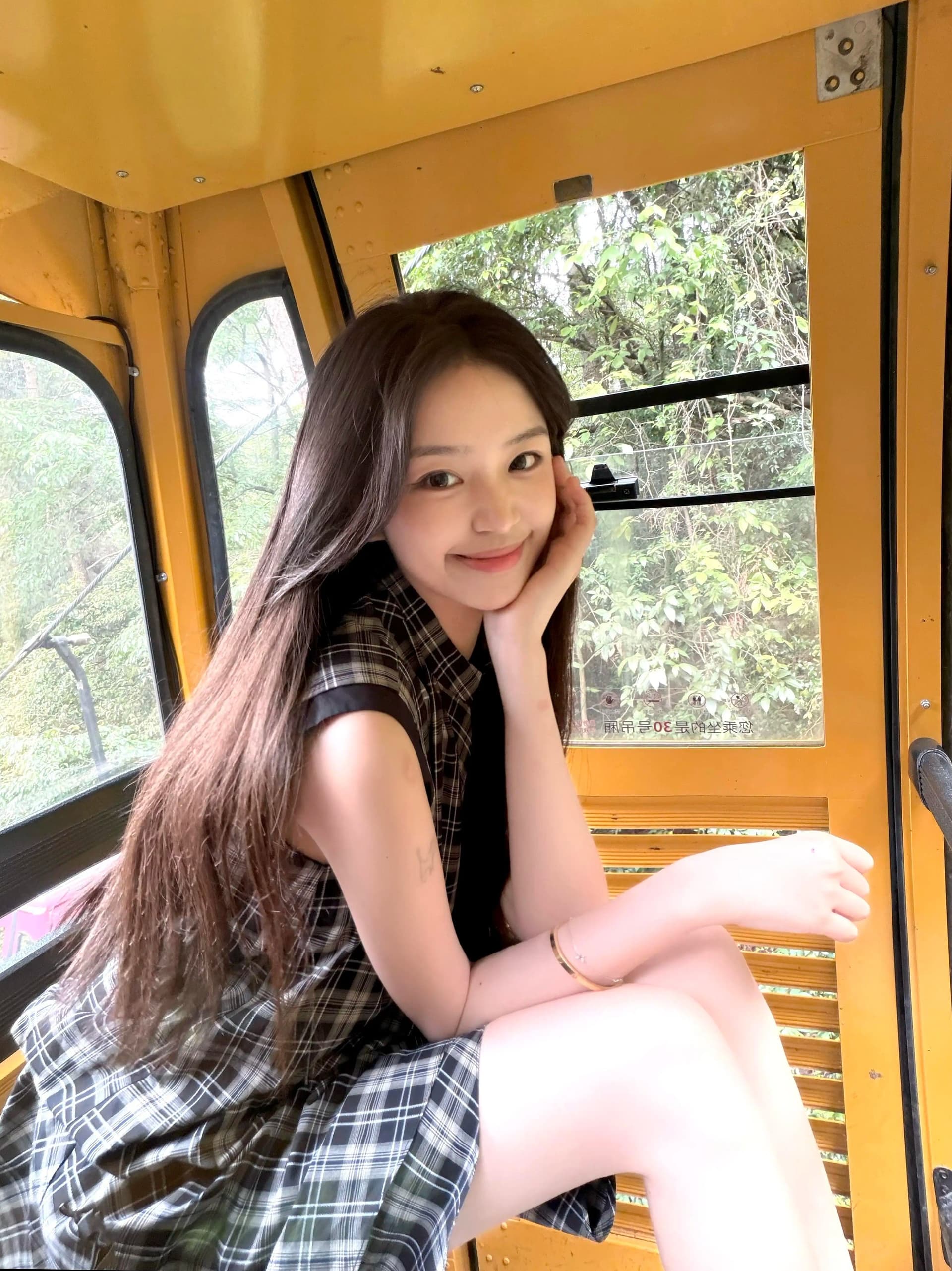 원본 원단 것 레트로 체크무늬 여성 드레스 여름 작은 키 고유 한 아름다운 루즈핏 품격 미니 스커트 상세 이미지 4