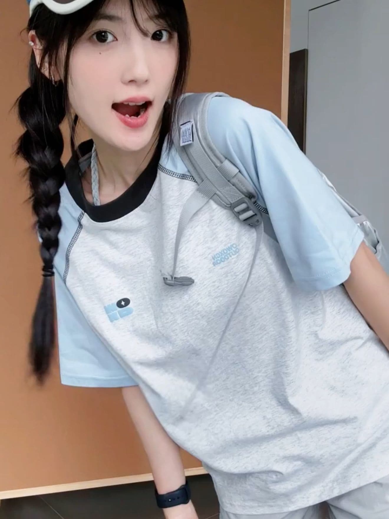 19 지점 220 그램 순면 삽입 어깨 소매 반팔 티셔츠 상세 이미지 3