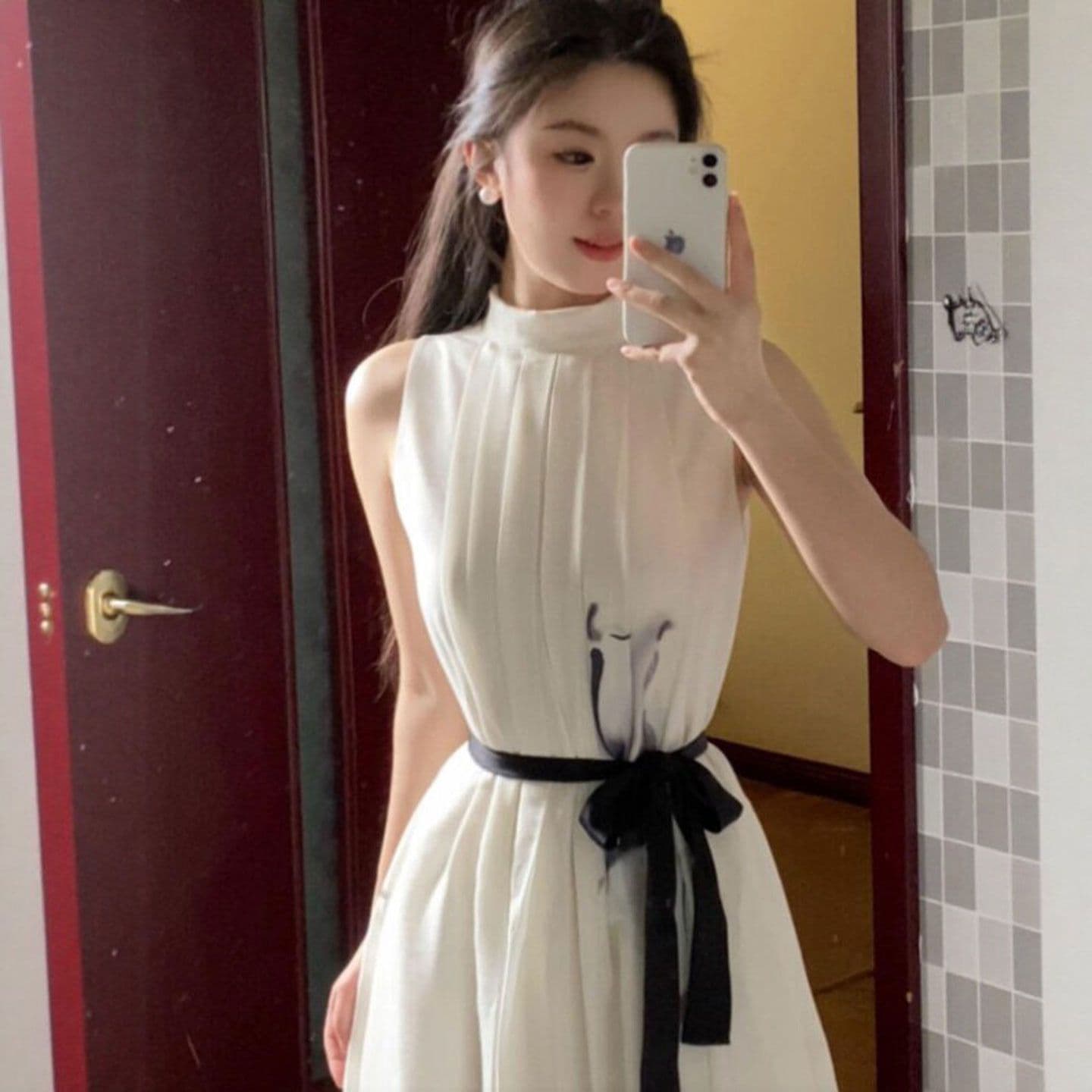 부드러운 바람 고유 한 슈퍼 잘 생긴 ~ 중 슬립 롱 스커트 작은 대중 패션 품격 여성 드레스 2026 여름 새로운 상세 이미지 7