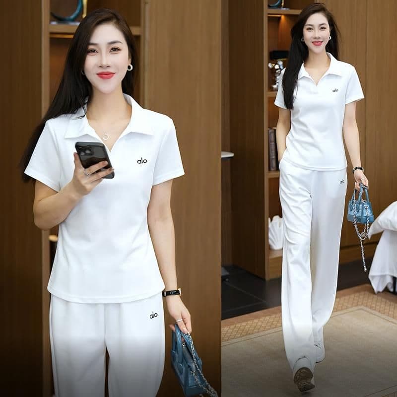이후 패키지 칼라 전체 조각 세트 뜨거운 새로운 POLO 칼라 패션 연령 감소 반팔 투피스 세트 상세 이미지 9