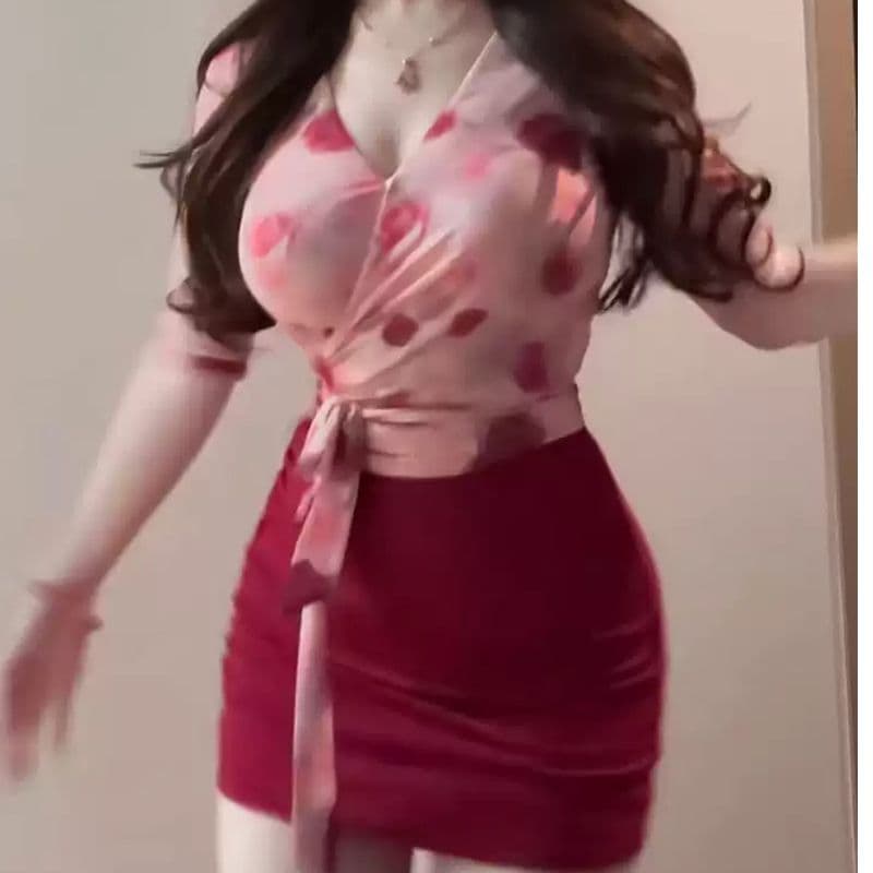 레이스업 디자인 망사 맨위 여성 빅 사이즈 mm 치마 투피스 세트 이미지 2