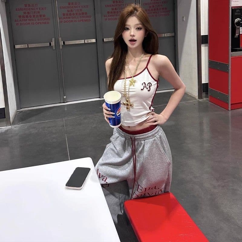 원본 공예 슬립 얼음 실크 리브 높은 탄력성 바지 폴리에스터 물고기 규모 천 더블 색상 허리 머리 패치워크 이미지 2