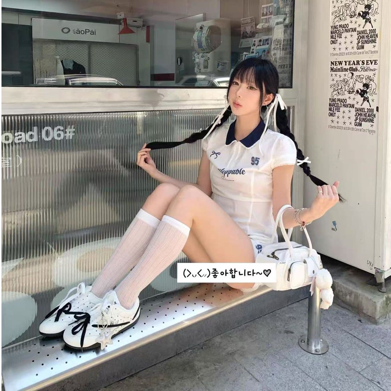 원본 탑 실크 길다 나일론 원단 원본 솜씨 POLO 칼라 반팔 셔츠 몸매 가꾸기 허리 수축 셔츠 여성복 여름 이미지 3