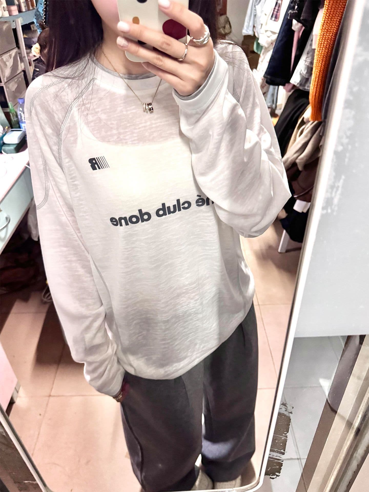 변경 알파벳 원본 솜씨 눈꽃 면 자외선 차단 블라우스 여성 상세 이미지 4