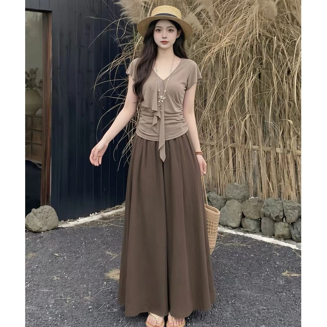 빛 사람들 코치 착용 가져 가라. 관대 한 점잖은 품격 드레스 여름 세트 완료 자이언트 잘 생긴 오래된 돈 바람 치마