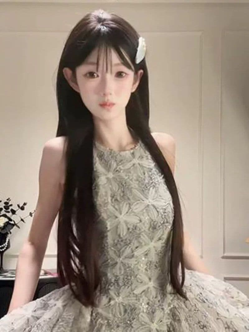 2026 새로운 거품 소매 레이스 디자인 드레스 여름 연령 감소 소녀 센스 레이스 베이비 칼라 달콤함 미니 스커트 상세 이미지 3