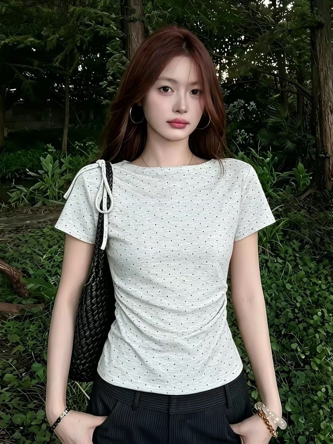 사람들 면 260 그램 반팔 상세 이미지 3