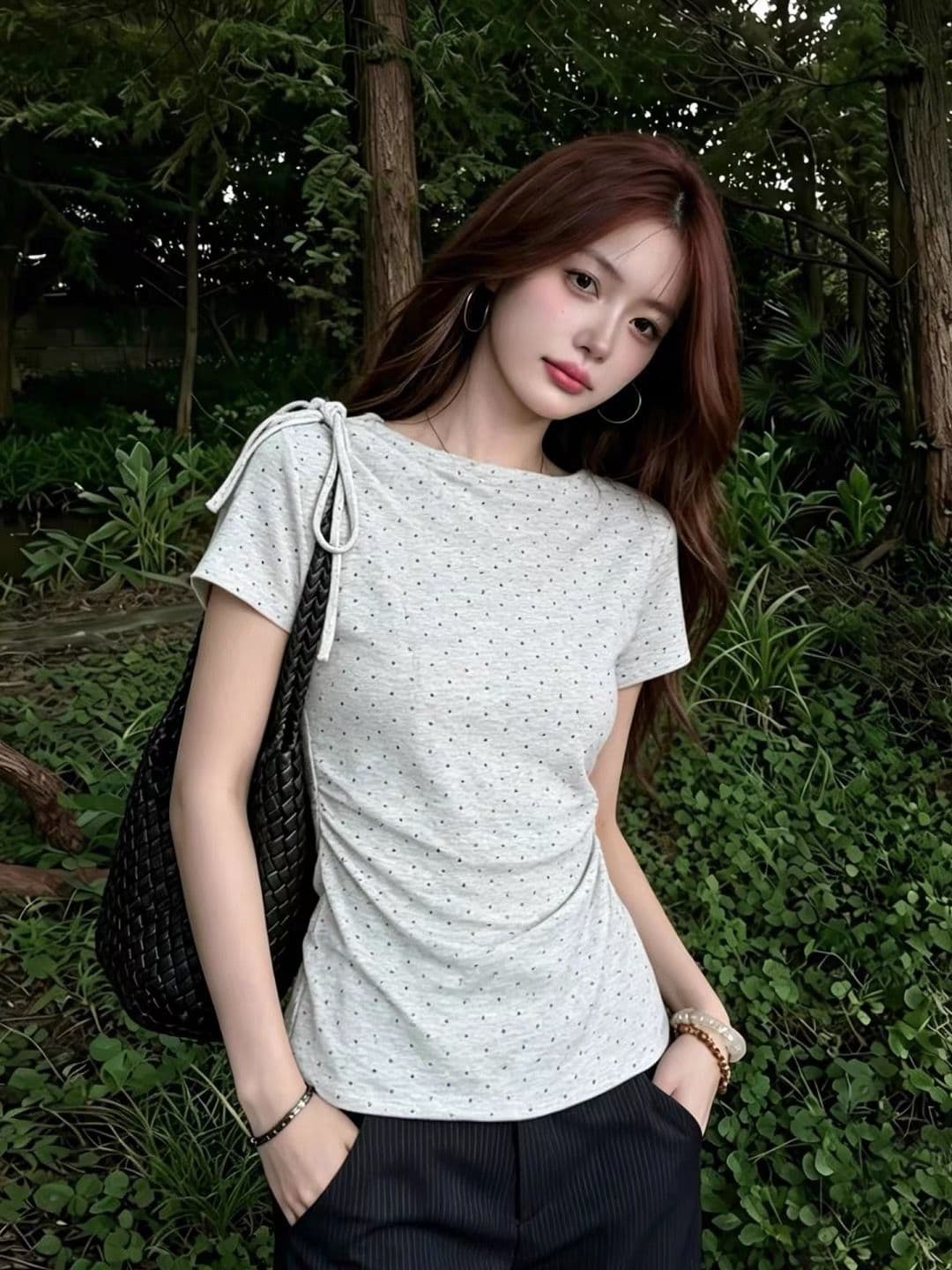 사람들 면 260 그램 반팔 상세 이미지 6