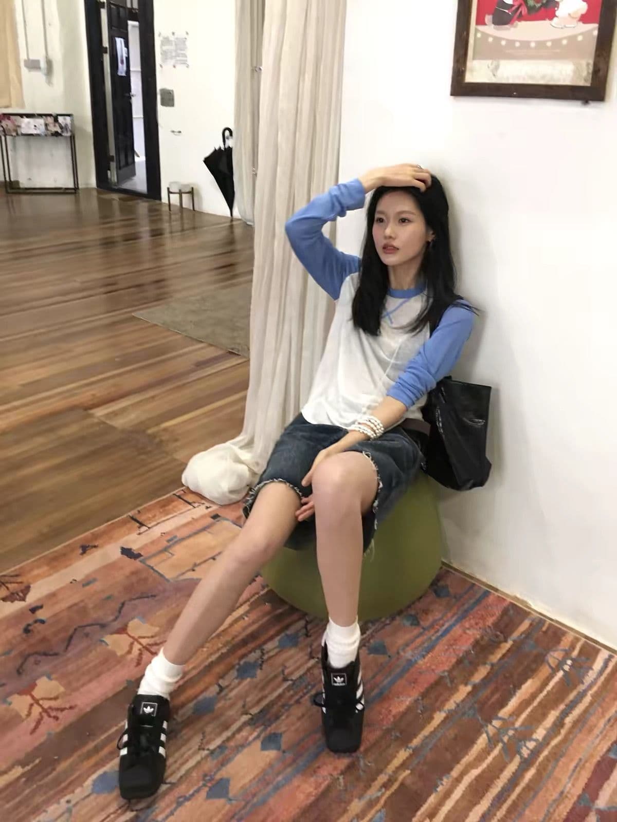 눈꽃 면 반팔 티셔츠 상세 이미지 6