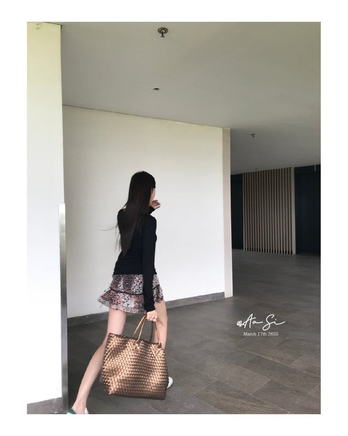 프랑스식 품격 커피 색상 V넥 행침 목 민소매 캐미솔 2026 여름 디스플레이 레오파드 무늬 도트 무늬 미니 스커트 세트 상세 이미지 21