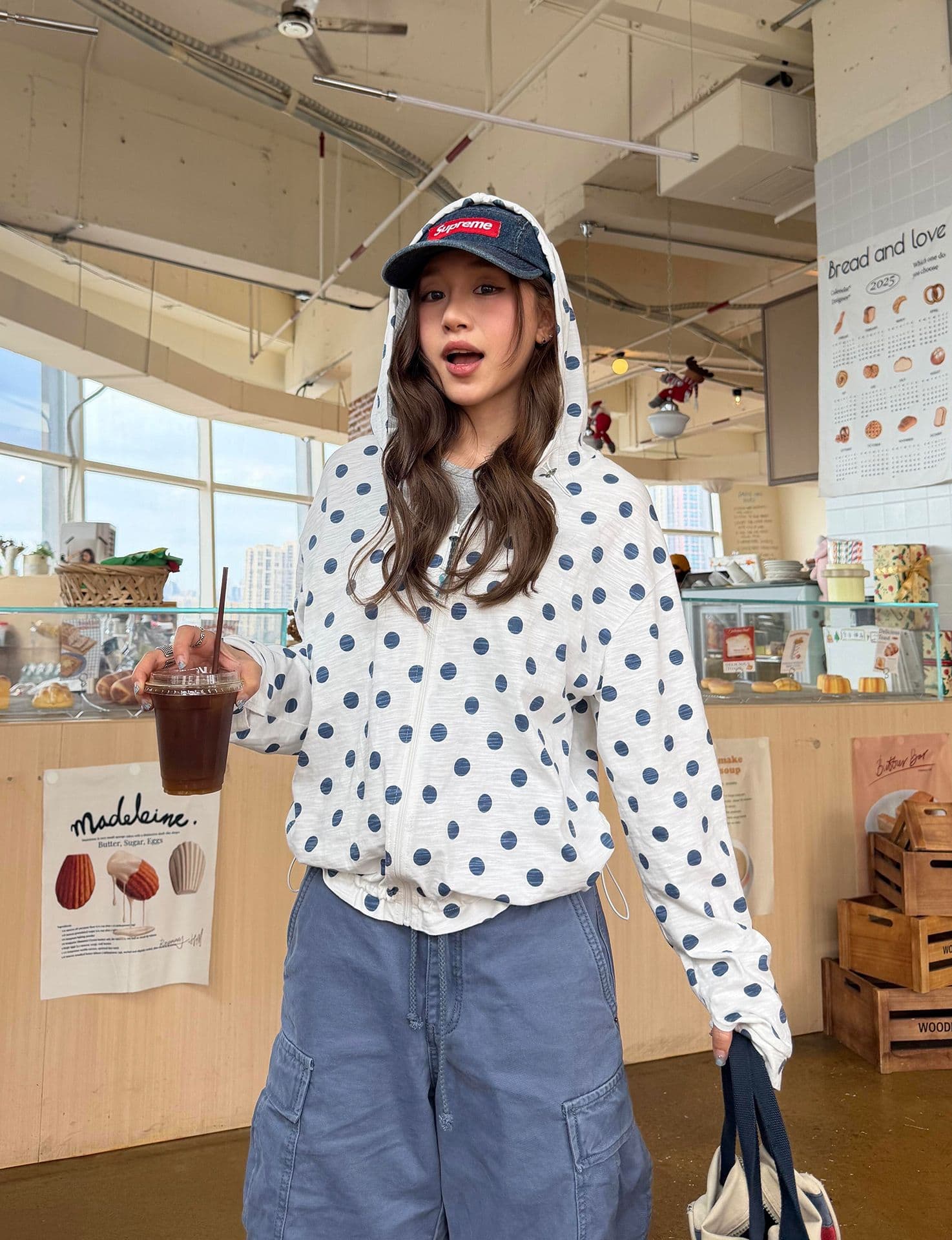 순면 대나무 마디 면 자외선 차단 블라우스 여성 이미지 4