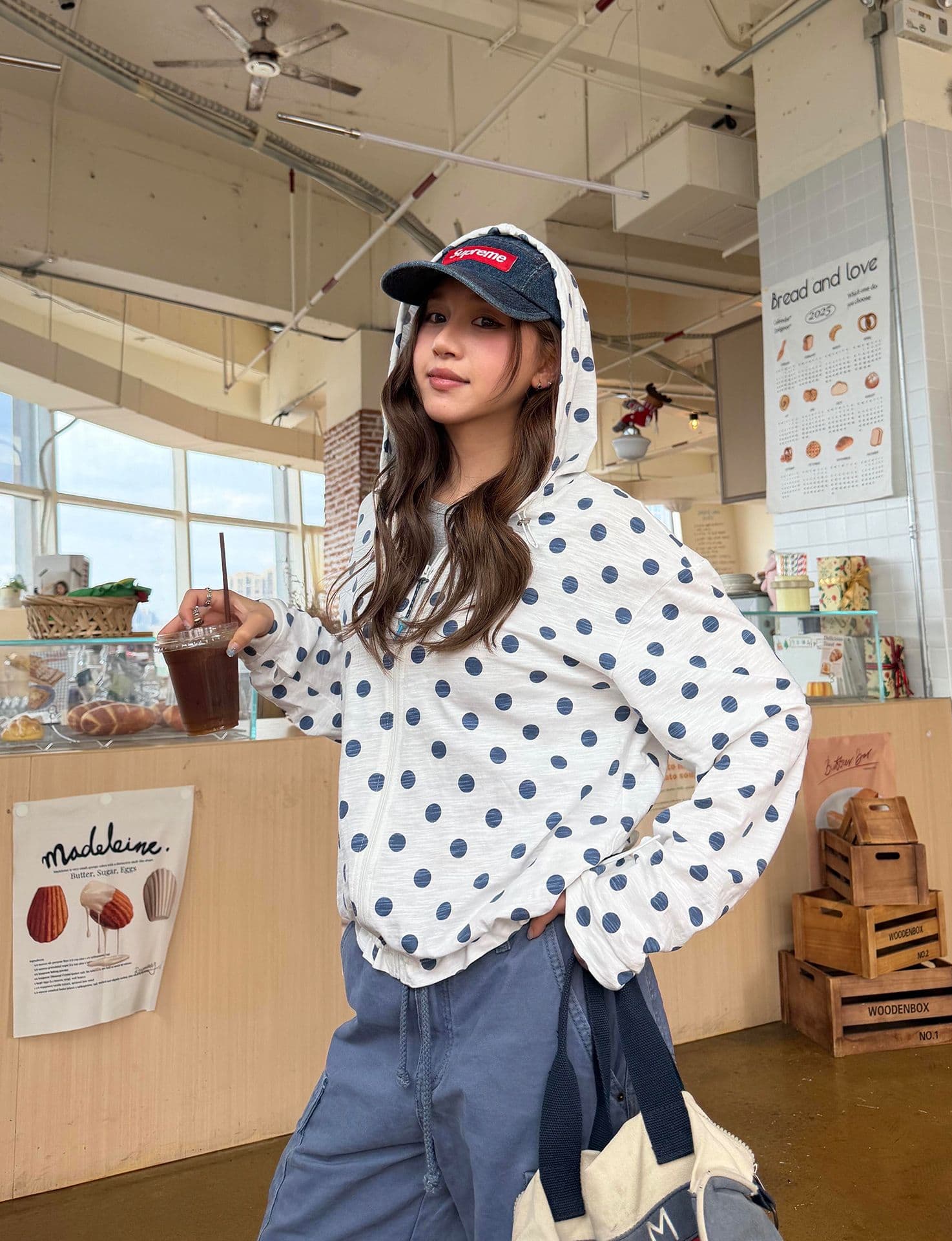 순면 대나무 마디 면 자외선 차단 블라우스 여성 이미지 2