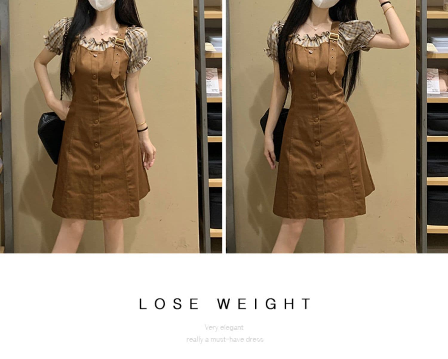 빅 사이즈 디자인 센스 페이크 레이어드 반팔 여성 드레스 2026 여름 새로운 지방 mm 품격 고유 한 아름다운 치마 상세 이미지 7