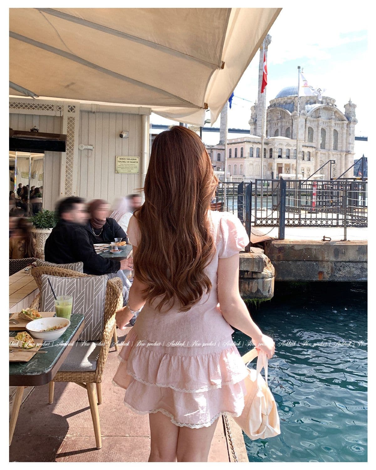 애니 아니요 화재 소녀 센스 베이비 칼라 셔츠 케이크 드레스 세트 그룹 여성 마이크로 지방 빅 사이즈 핑크색 슬림해 보이는 투피스 세트 상세 이미지 12