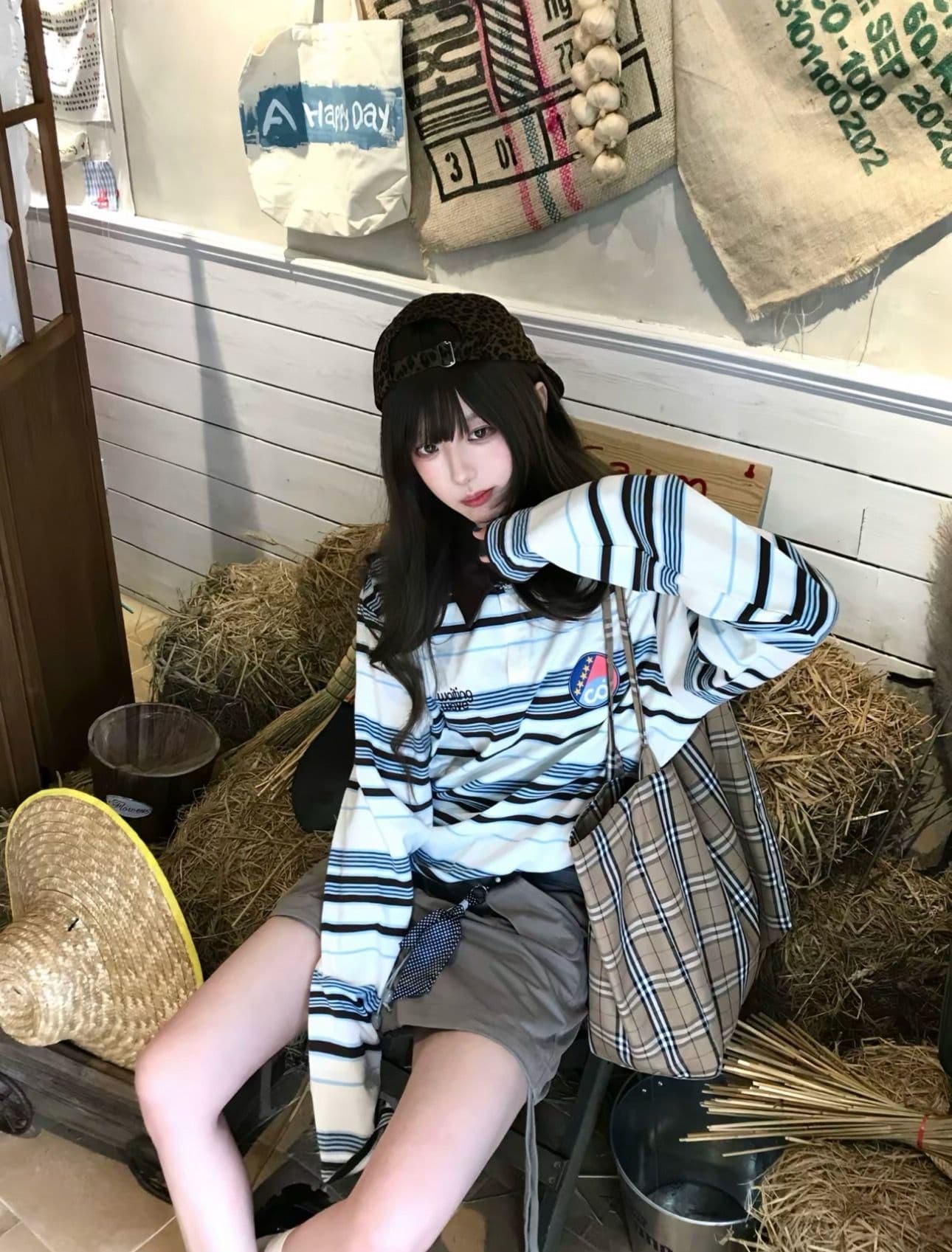 긴팔 티셔츠 여성 상세 이미지 6