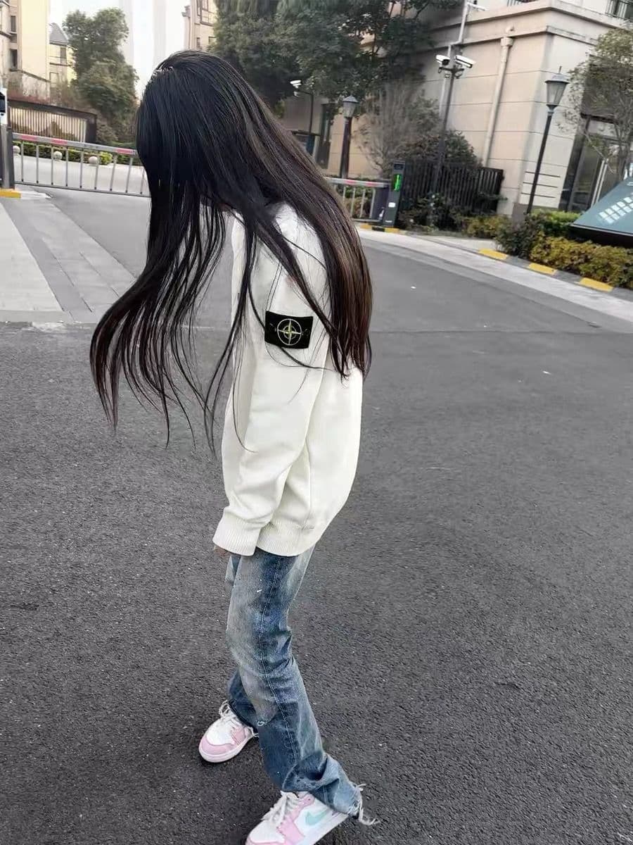 이후 패키지 칼라 순수한 Mianhua 면 복합 후드티 여성 상세 이미지 8