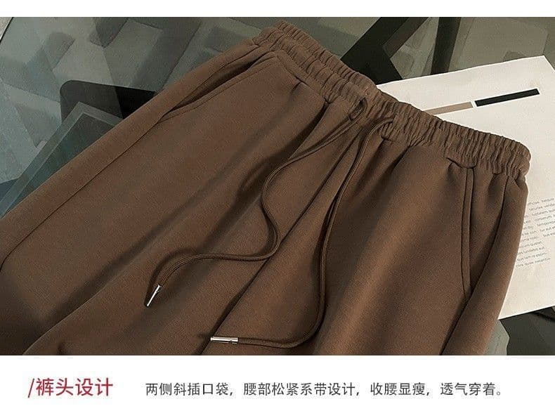 패션 캐주얼 스포츠 슈트 여성 유럽 상품 봄 새로운 오픈 가디건 맨위 와이드 레그 팬츠 투피스 세트 트렌디 9 상세 이미지 23