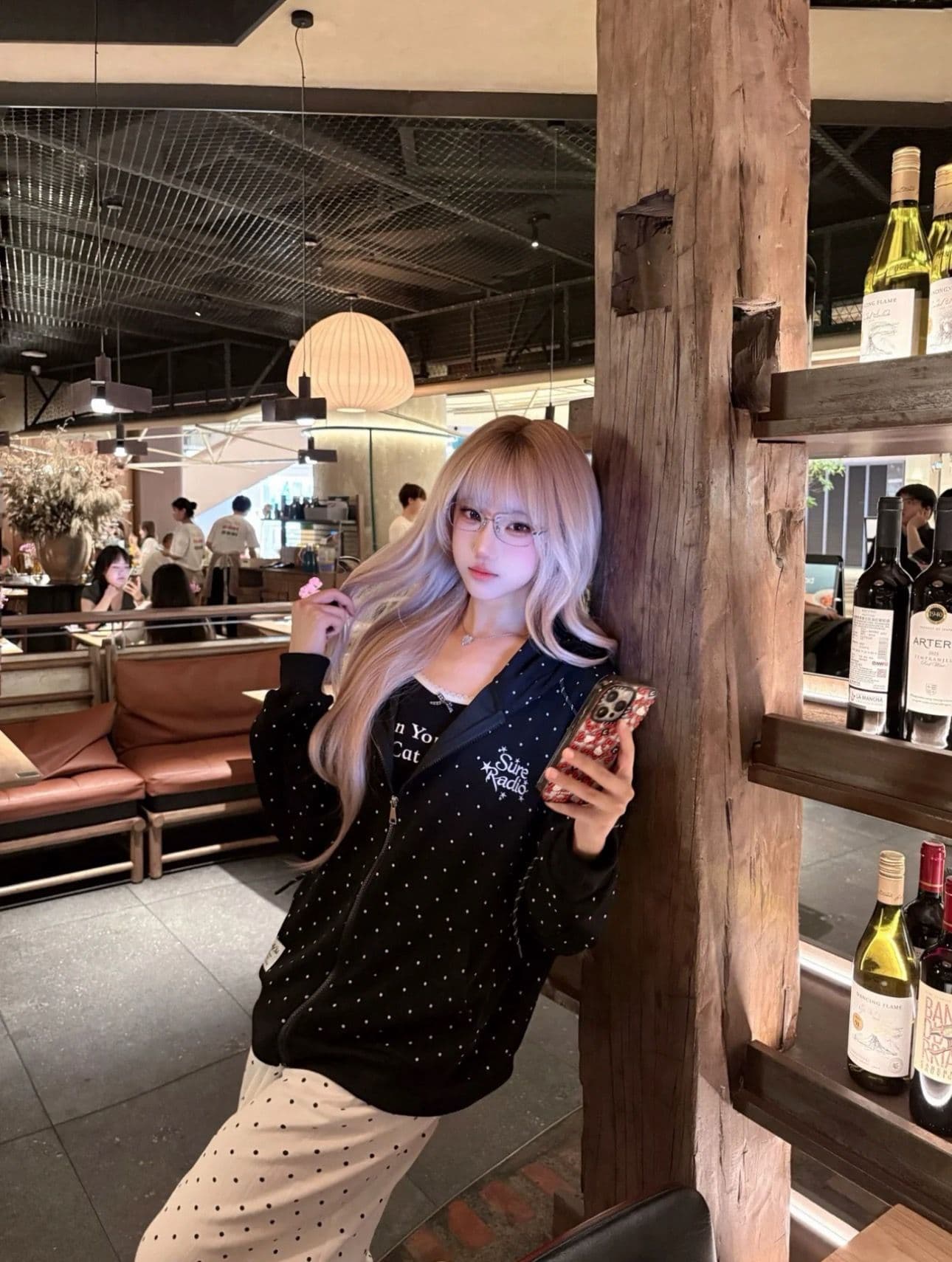 얇은 스타일 이후 패키지 칼라 순수한 Mianhua 면 복합 후드티 여성 상세 이미지 9