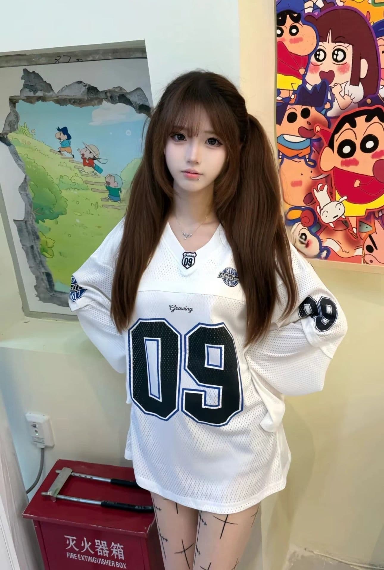원본 솜씨 원단 긴팔 티셔츠 여성 상세 이미지 3