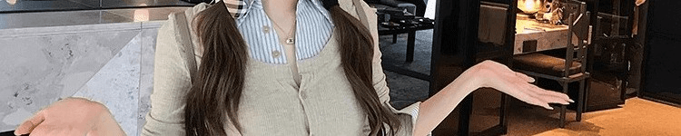 페이크 레이어드 모직물 핀 스트라이프 세트 여성 2026 가을 새로운 디자인 센스 품격 슬림해 보이는 반신 스커트 투피스 세트 상세 이미지 34