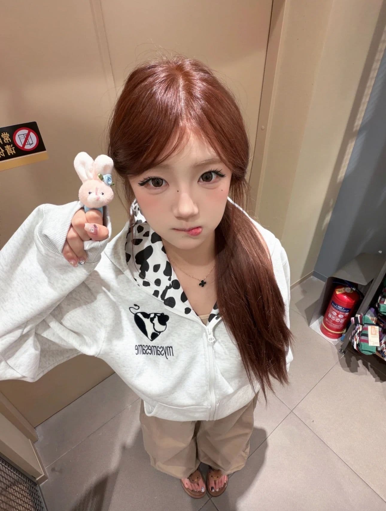 얇은 스타일 이후 패키지 칼라 순수한 Mianhua 면 복합 후드티 여성 상세 이미지 5