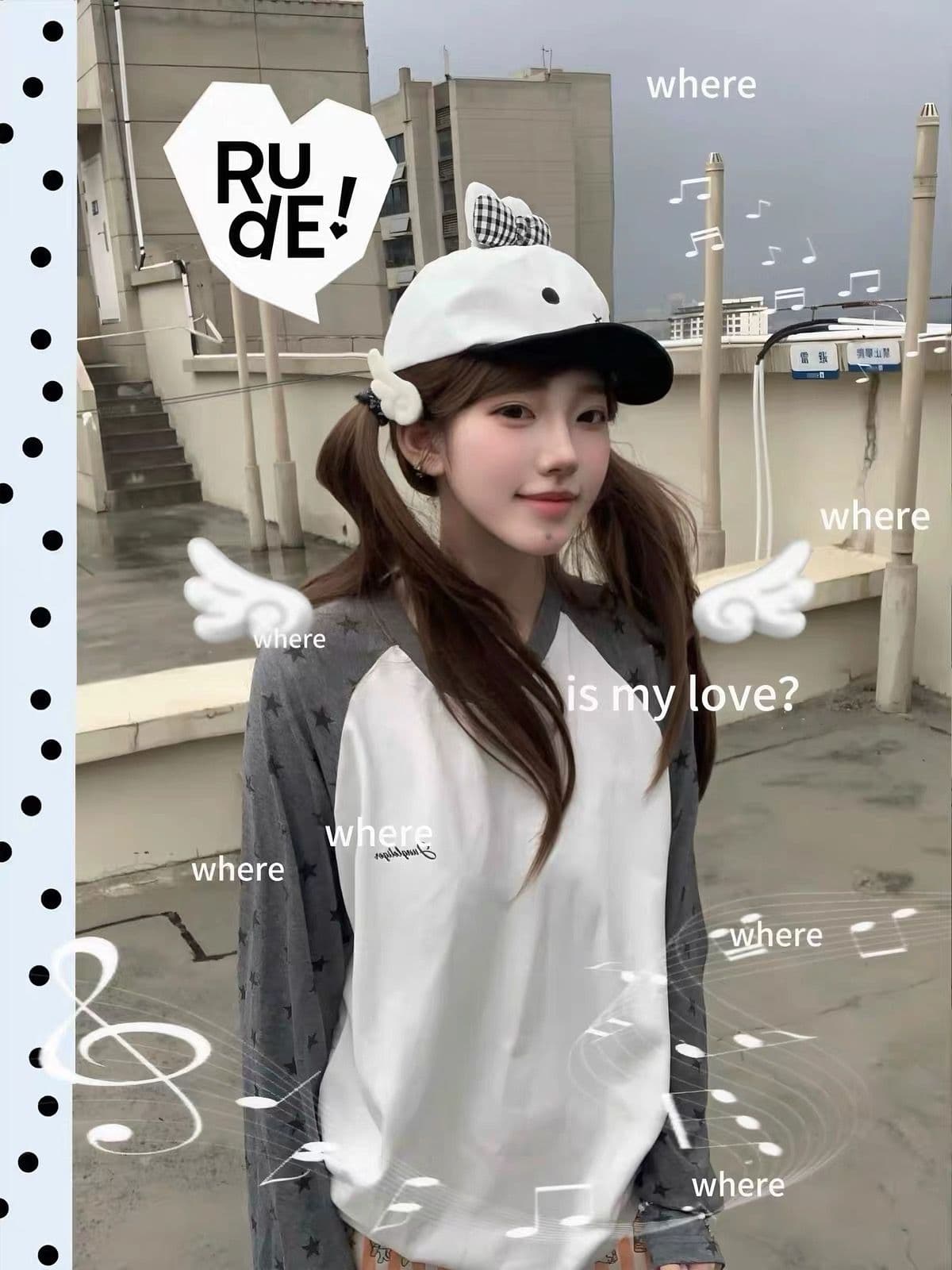 19 지점 220 그램 순면 긴팔 티셔츠 여성 이미지 4