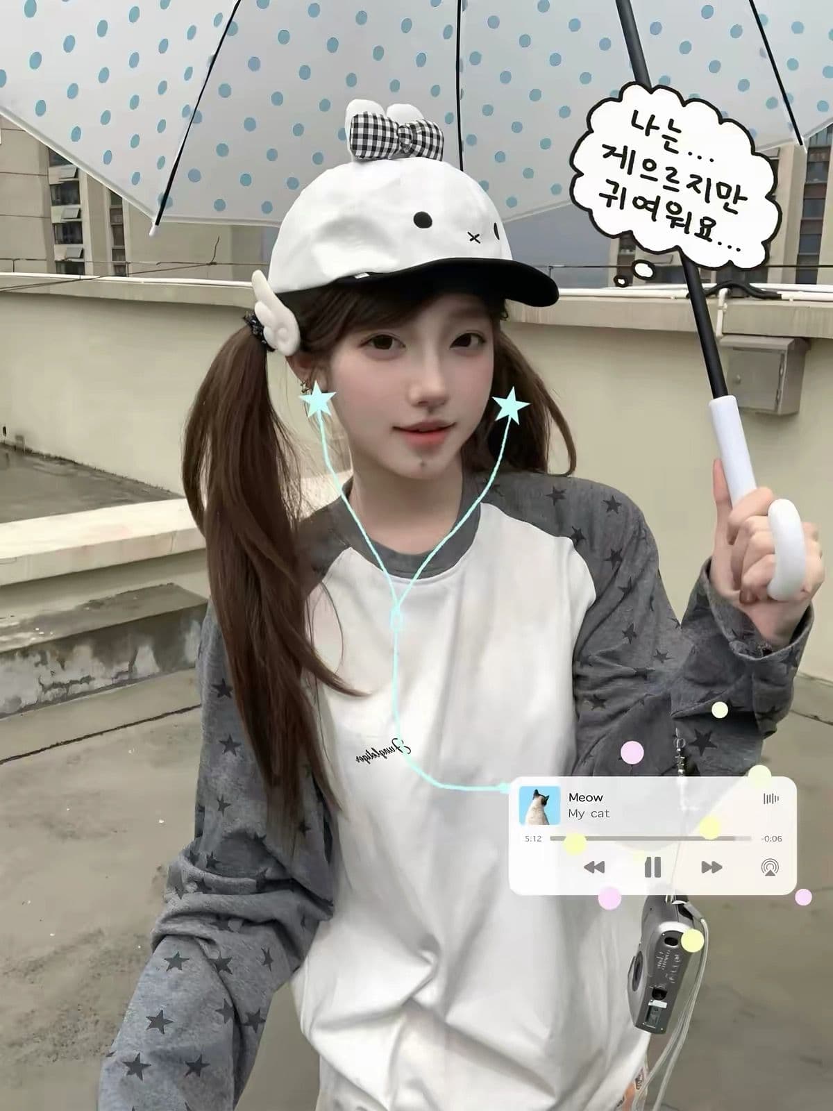 19 지점 220 그램 순면 긴팔 티셔츠 여성 상세 이미지 2