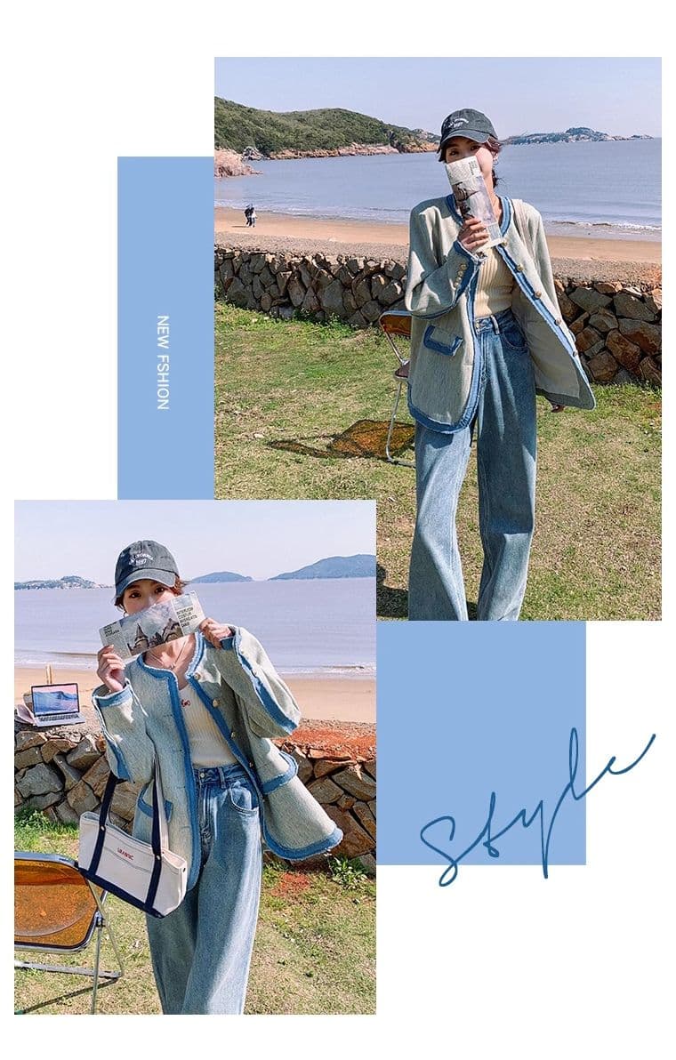 프랑스식 작은 샤넬 스타일 여성 코트 고급 센스 올해 인기 디자인 센스 작은 키 재킷 상세 이미지 12
