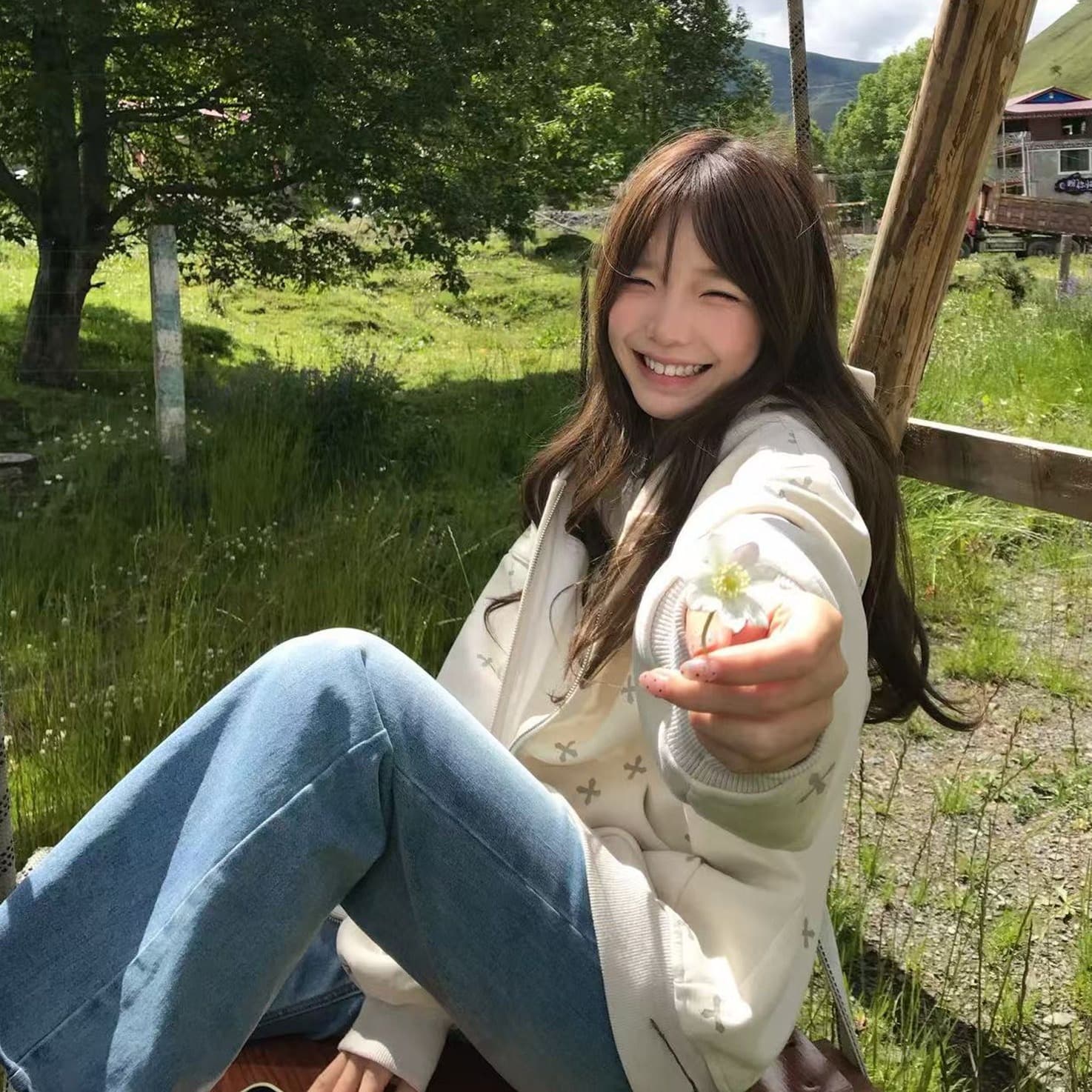 얇은 스타일 백금 지퍼 자수 이후 패키지 칼라 순수한 Mianhua 면 복합 후드티 여성 이미지 5