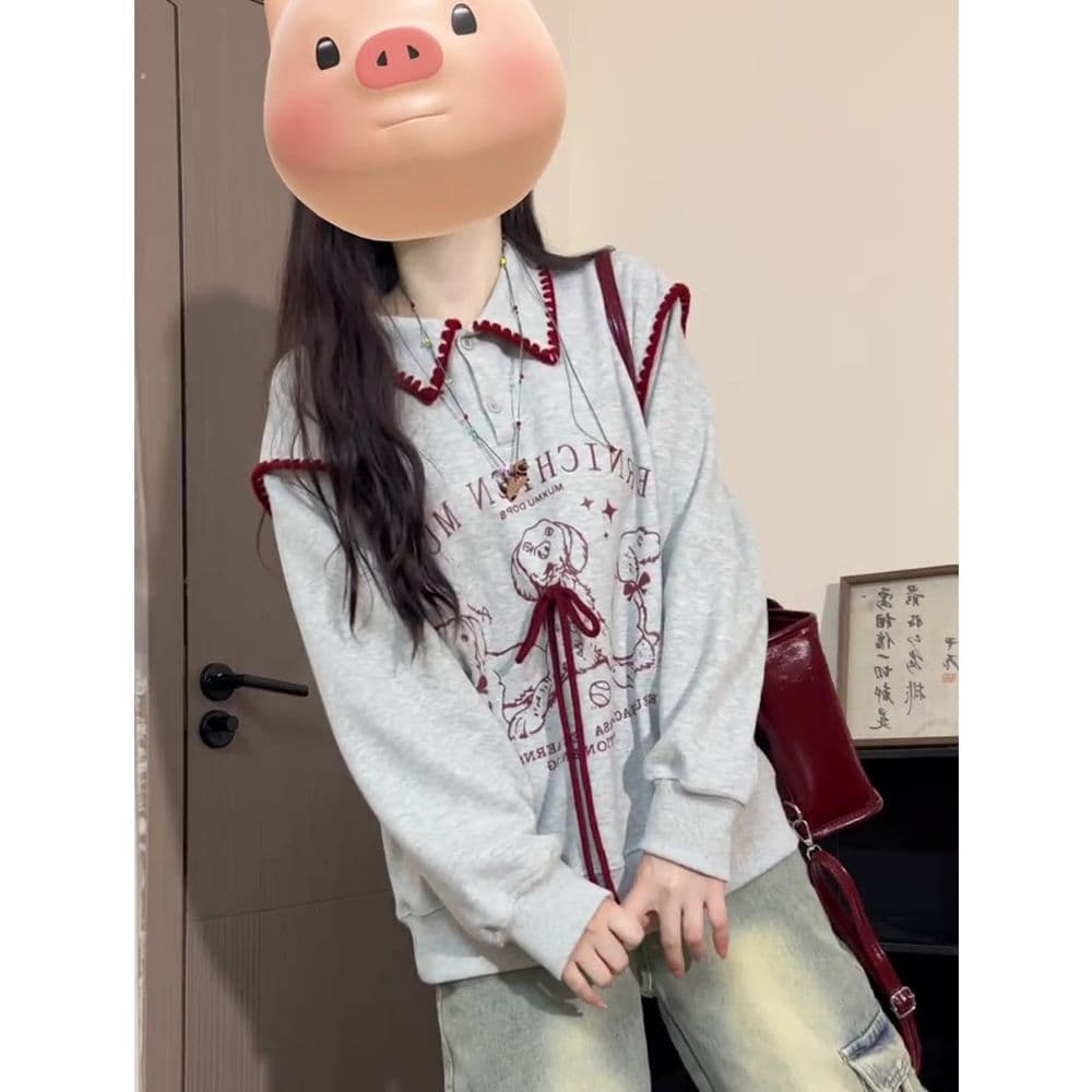얇은 스타일 털이 있는 원본 솜씨 순수한 Mianhua 면 복합 후드티 여성 상세 이미지 4