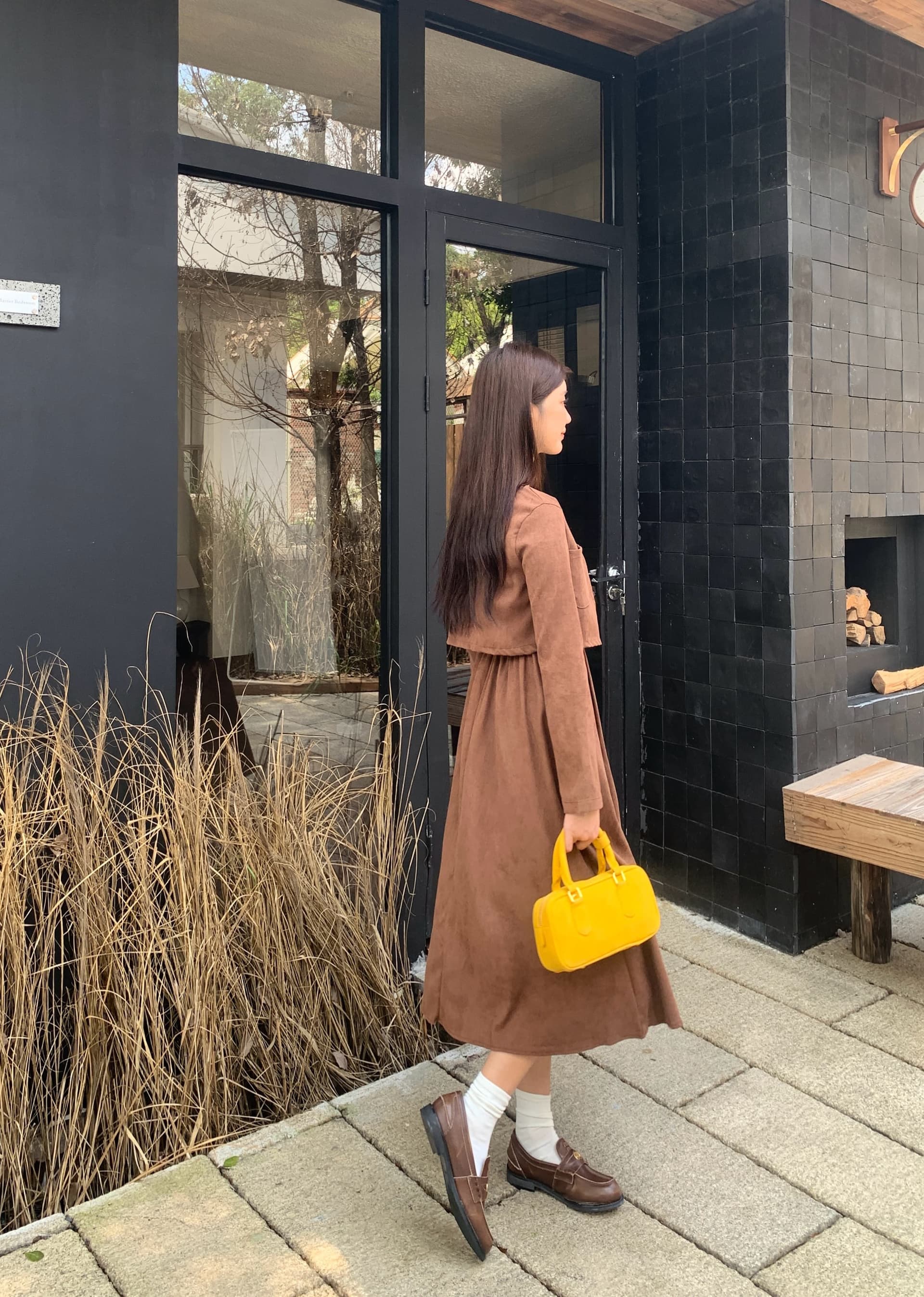 실사 빅 사이즈 고급 센스 외국 가스 연령 감소 패션 품격 슬림해 보이는 다용도 캐주얼 드레스 상세 이미지 13