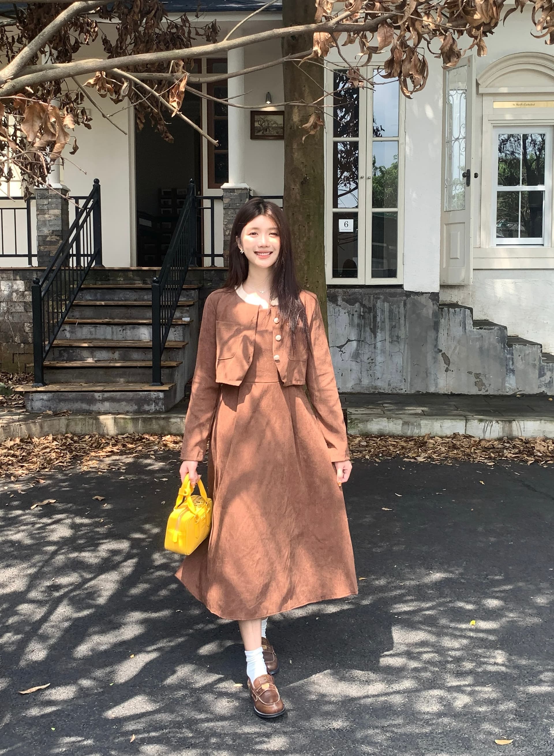 실사 빅 사이즈 고급 센스 외국 가스 연령 감소 패션 품격 슬림해 보이는 다용도 캐주얼 드레스 상세 이미지 14