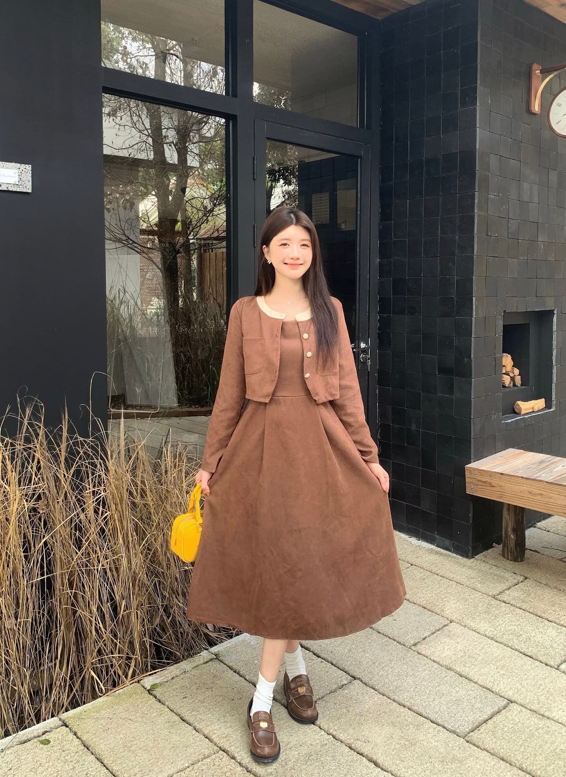 실사 빅 사이즈 고급 센스 외국 가스 연령 감소 패션 품격 슬림해 보이는 다용도 캐주얼 드레스 상세 이미지 20