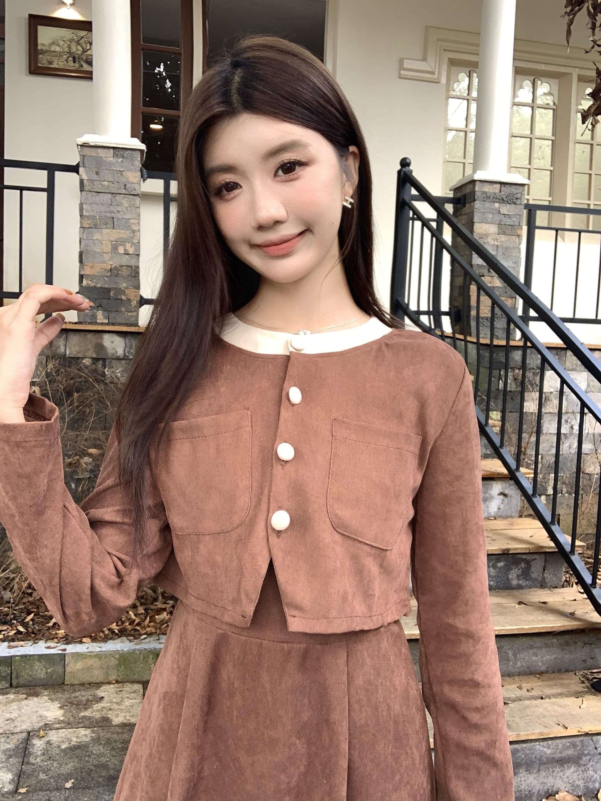 실사 빅 사이즈 고급 센스 외국 가스 연령 감소 패션 품격 슬림해 보이는 다용도 캐주얼 드레스 상세 이미지 22