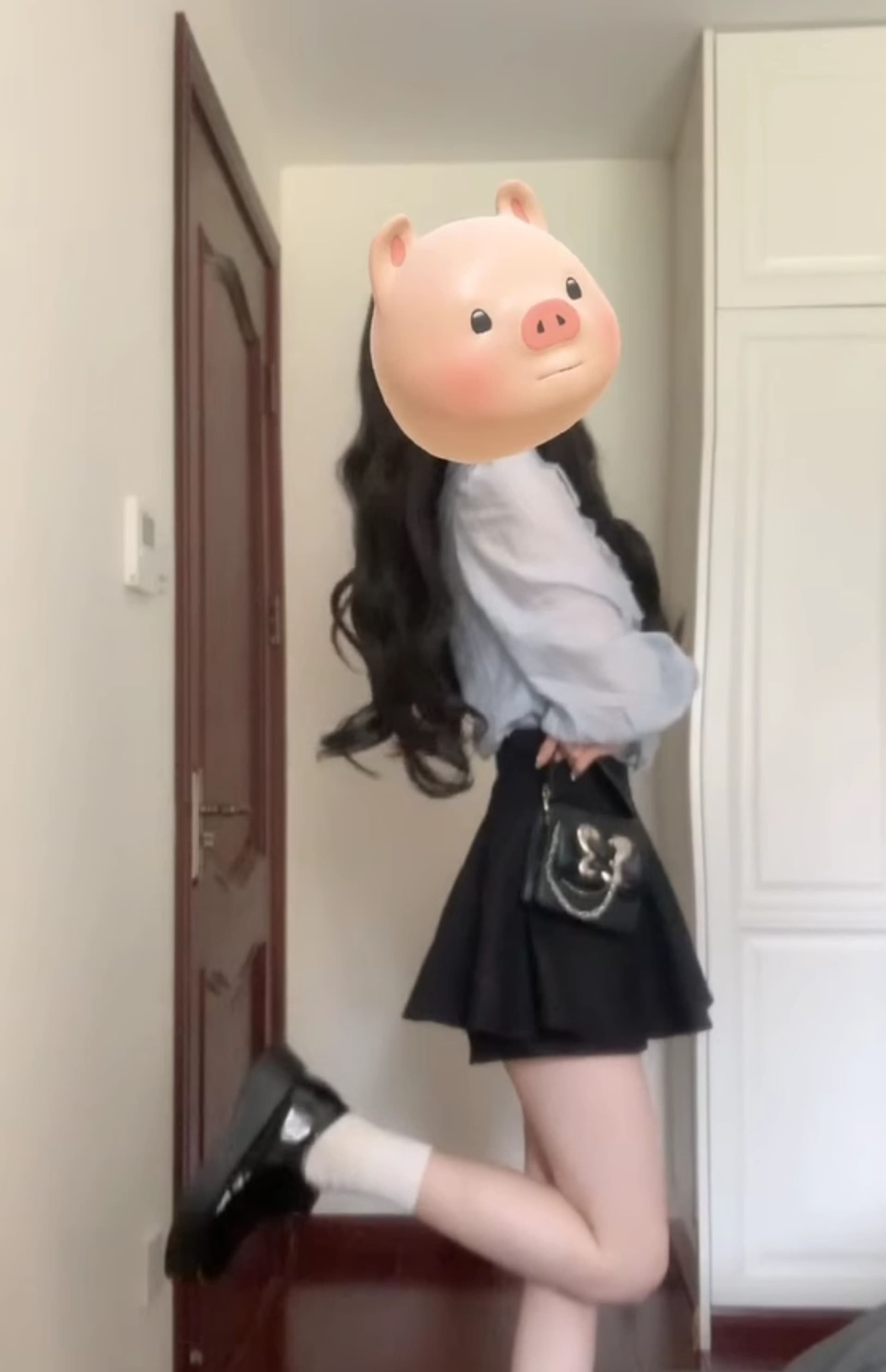 프랑스식 프릴 파란색 여성 셔츠 2026 가을 한 부서 디자인 센스 다용도 캐주얼 긴팔 나비 매듭 맨위 상세 이미지 16