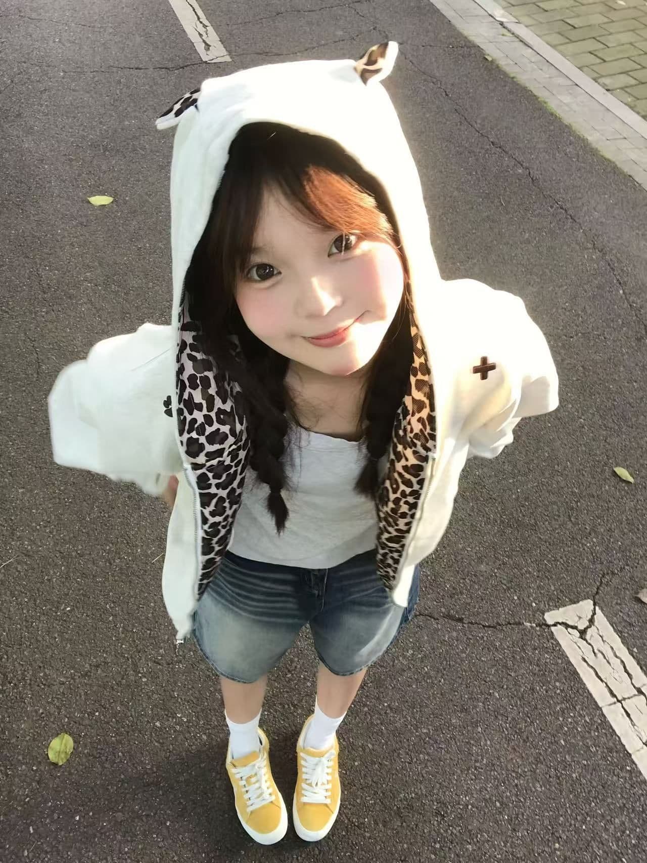 원본 솜씨 인사이드 막대기 섹션 자수 순수한 Mianhua 면 복합 후드 티 스웨터 여성 상세 이미지 6