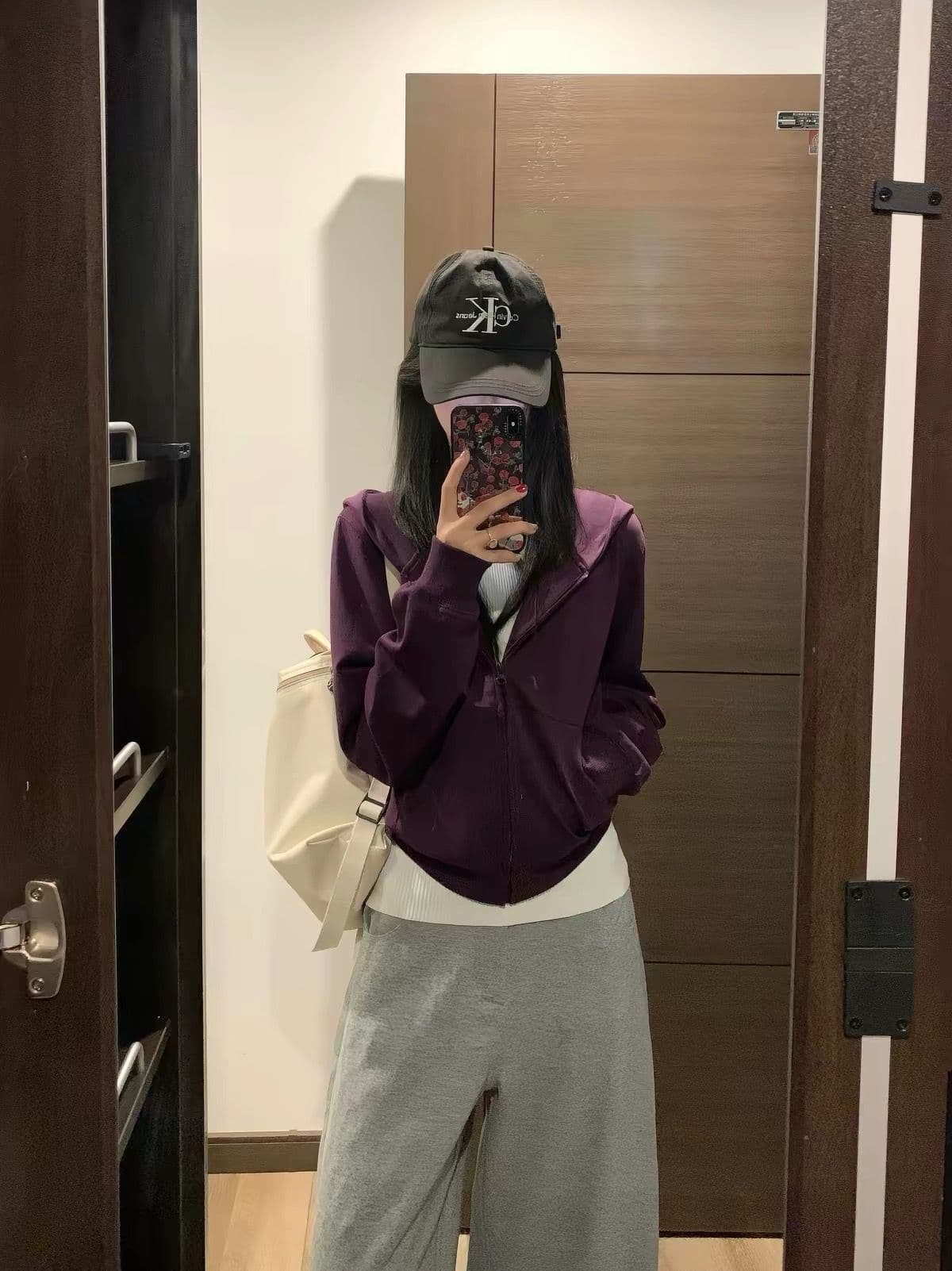 얇은 스타일 인사이드 펌프 이후 패키지 칼라 순수한 Mianhua 면 복합 후드티 여성 상세 이미지 5