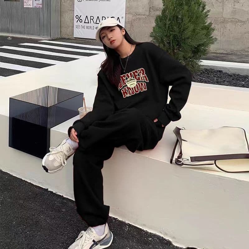 새로운 학생 한국 스타일 루즈핏 슬림해 보이는 세트 얇은 스타일 털이 있는 후드티 캐주얼 맨위 상세 이미지 2