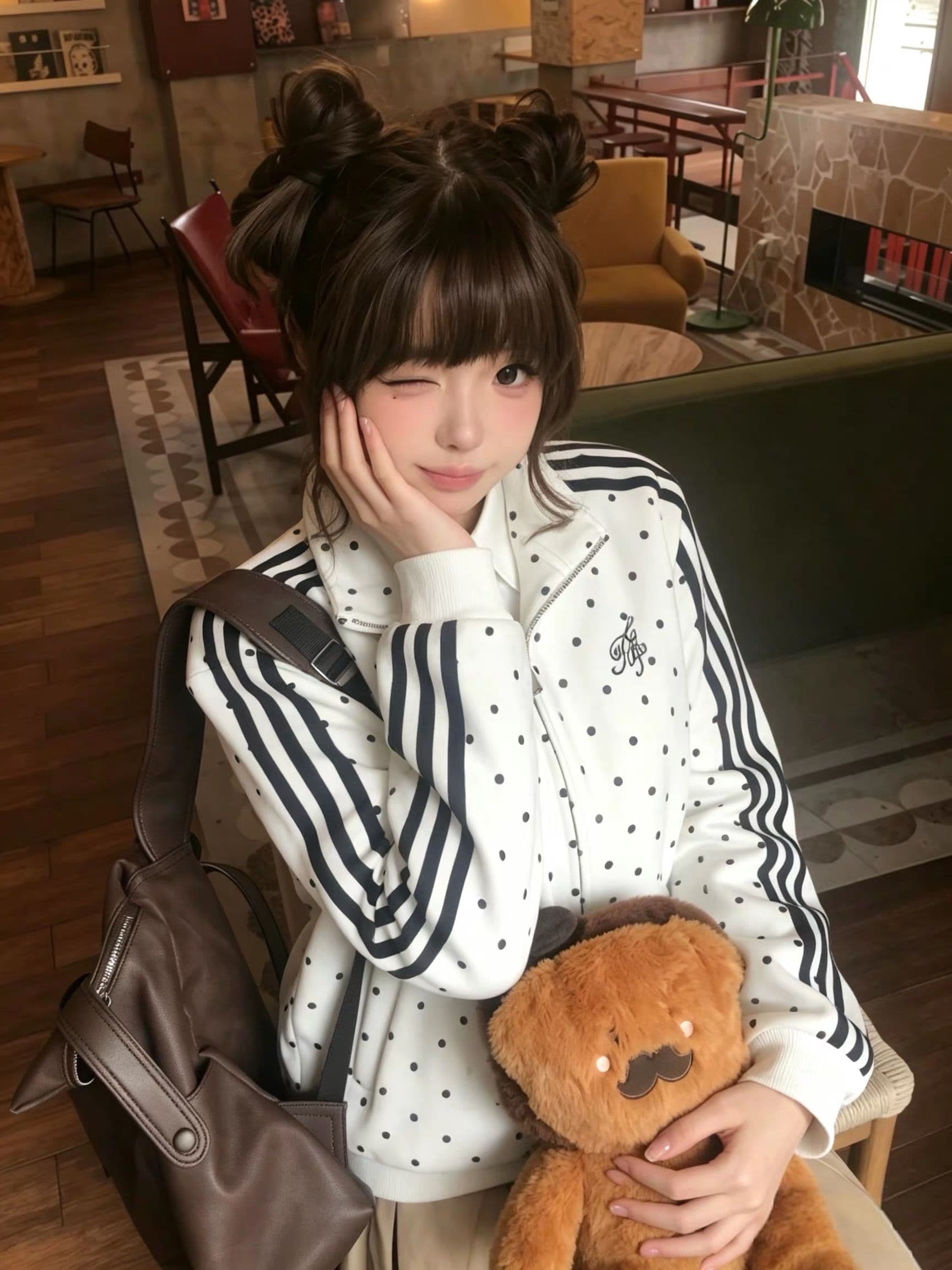 얇은 스타일 좋은 품질 솜씨 자수 백금 지퍼 순수한 Mianhua 면 후드티 여성 이미지 4