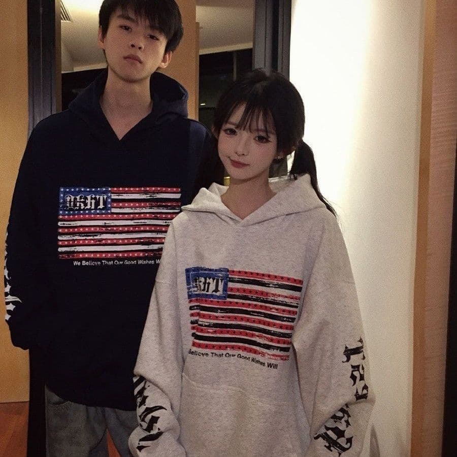 얇은 스타일 이후 패키지 칼라 순수한 Mianhua 면 복합 후드티 여성