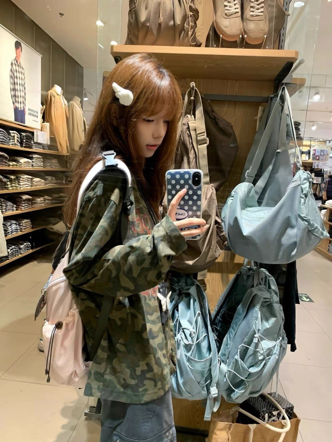 순면 220 그램 긴팔 티셔츠 여성 상세 이미지 4