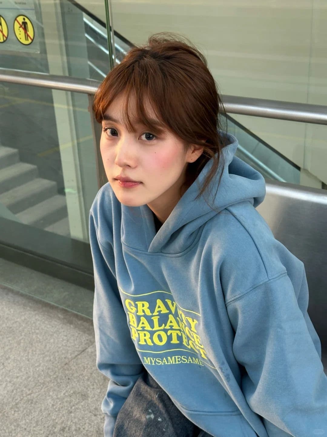 얇은 스타일 털이 있는 순수한 Mianhua 면 복합 후드티 여성 상세 이미지 3
