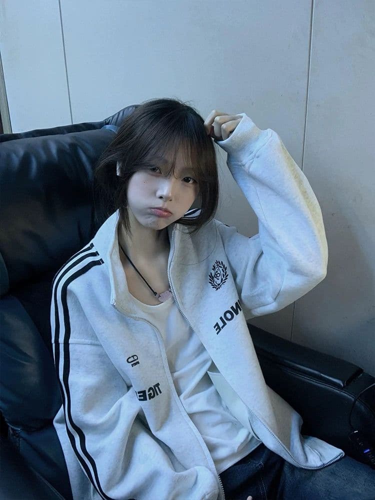 얇은 스타일 털이 있는 순수한 Mianhua 면 복합 후드티 여성 이미지 3