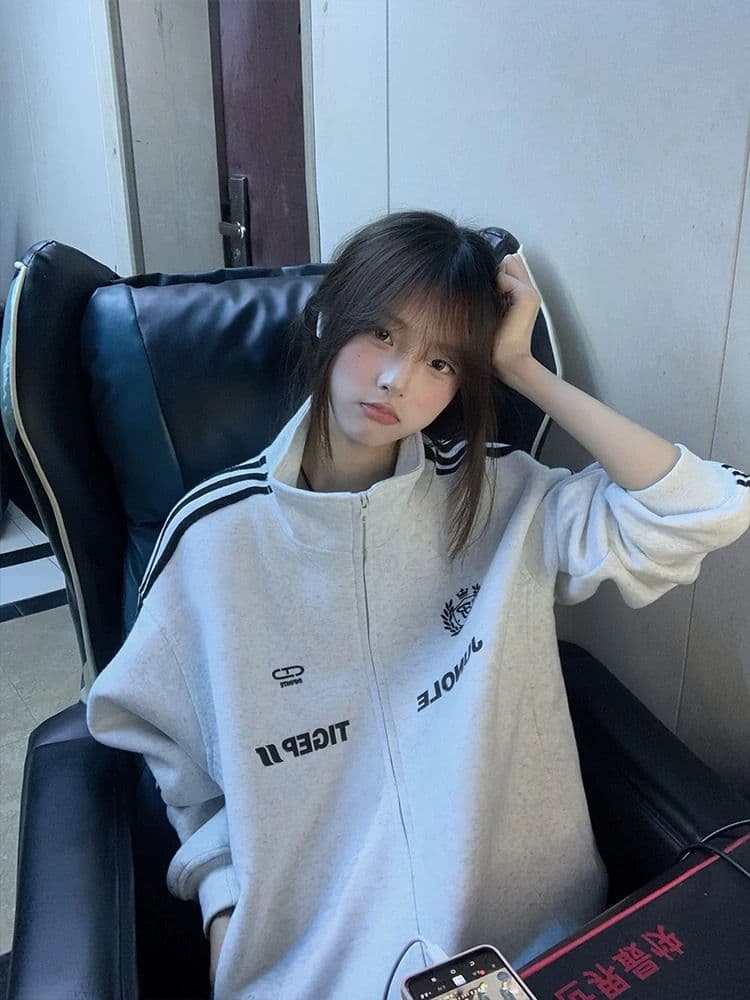 얇은 스타일 털이 있는 순수한 Mianhua 면 복합 후드티 여성 상세 이미지 7
